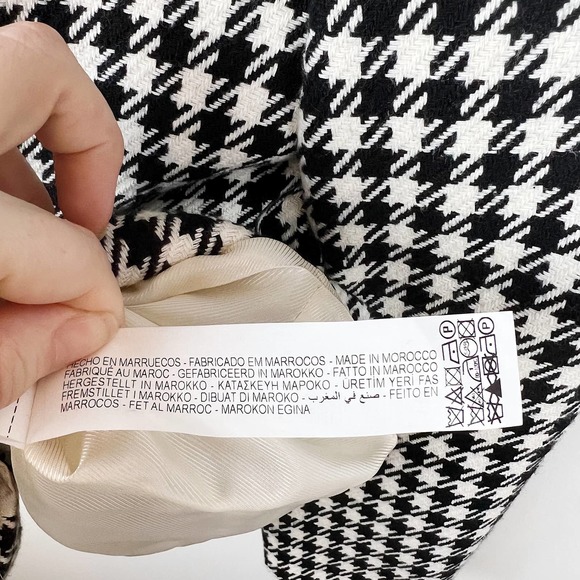 Zara Black Plaid Double Breasted Blazer - Picture 15 of 17